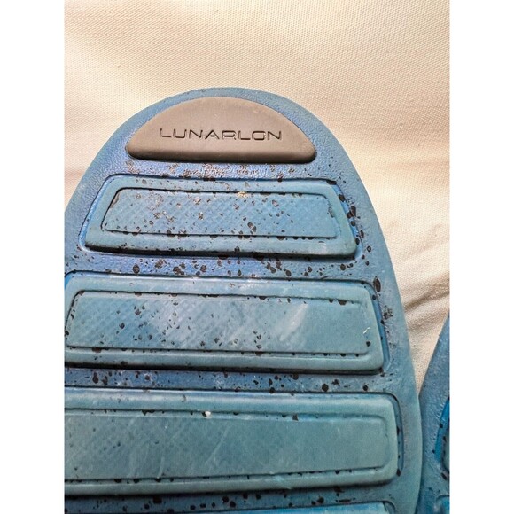 Cole Haan Men’s Lunargrand Wingtip Oxford Blue Leather Shoes Size 7.5M - Picture 6 of 10